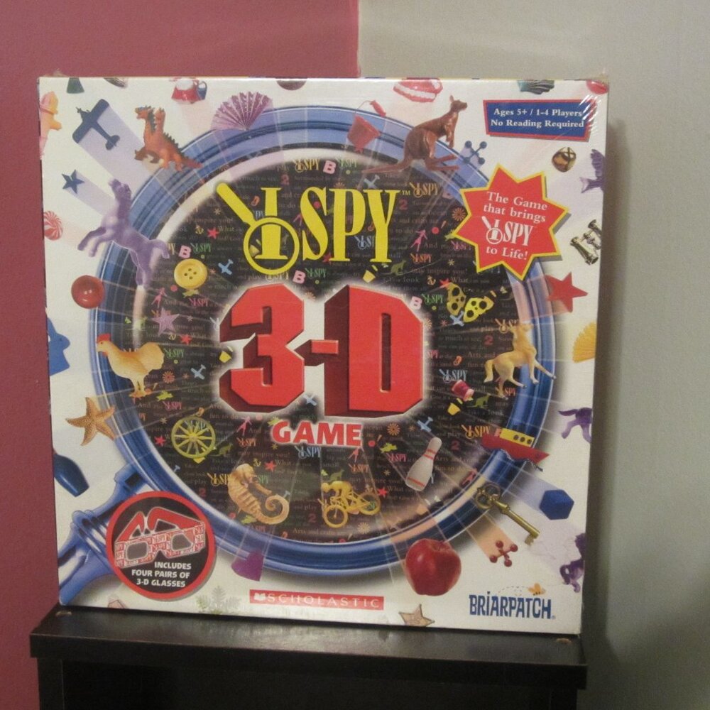 NIB/I SPY 3-D Board Game ~ Ages 5+ - No Reading ~ Glasses Included ~ BRAND NEW,
